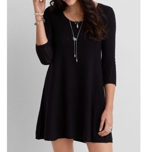 Black American Eagle Sweater Dress